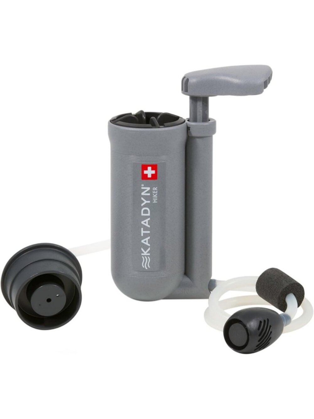 Portable Pump-Action Water Filter for Hiking, Camping & Travel - 11 oz Capacity